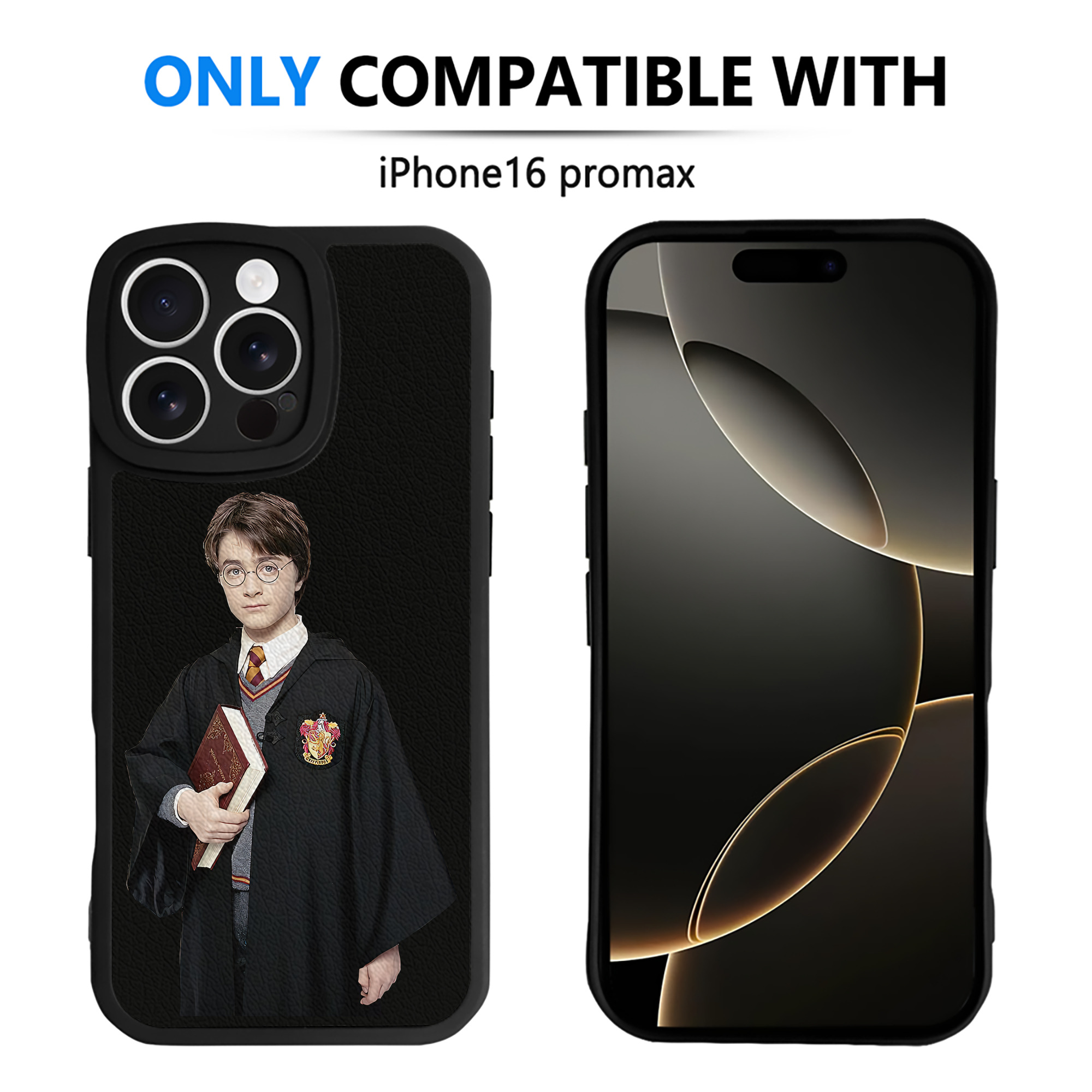 （画像用） Harry Potter ハリー・ポッターシリーズ 【iPhone 16シリーズ対応】シリコンスマホケース（レザー調） 材質：シリコン